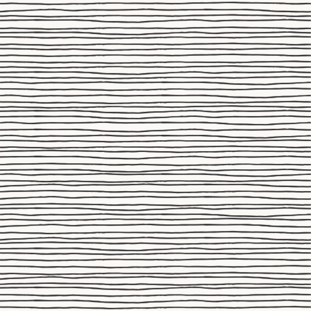 Close-up of Morgan Black wallpaper showing fine horizontal black lines on white