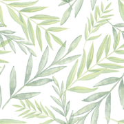 Oliver Tropical Green Leaf Pattern Wallpaper