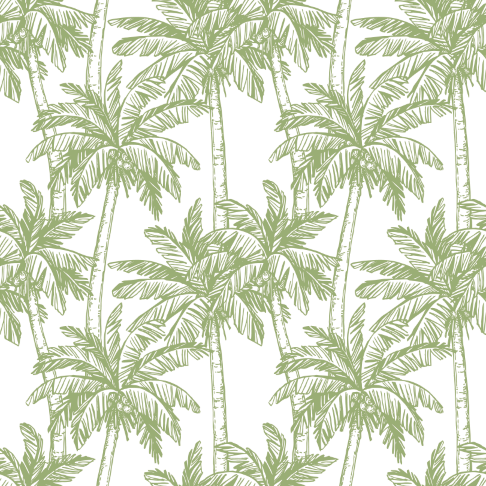 Olive Tropical Palms Wallpaper – Tiny Walls