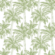 Olive Tropical Palms Wallpaper