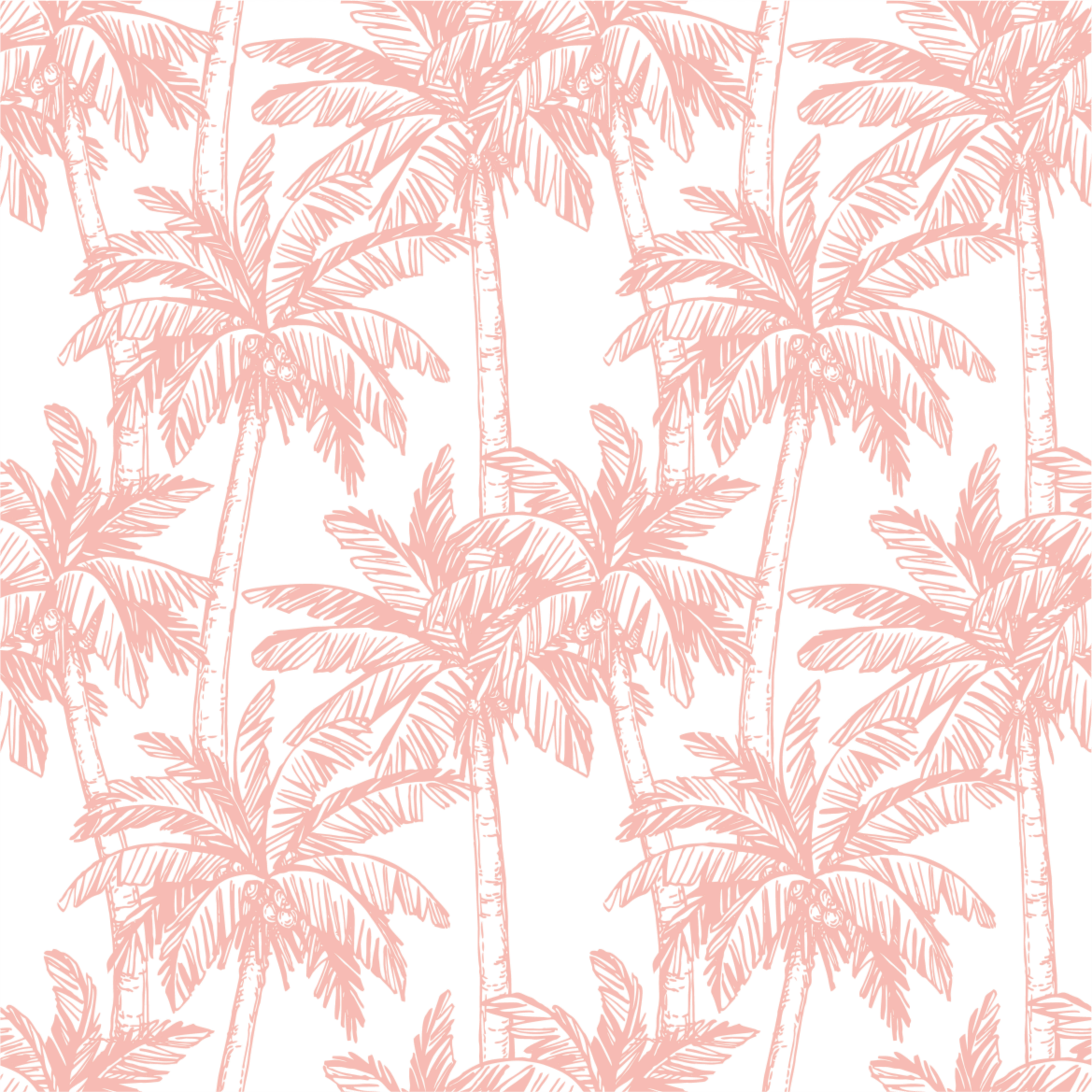 Pink Palm Beach Boho Background Wallpaper