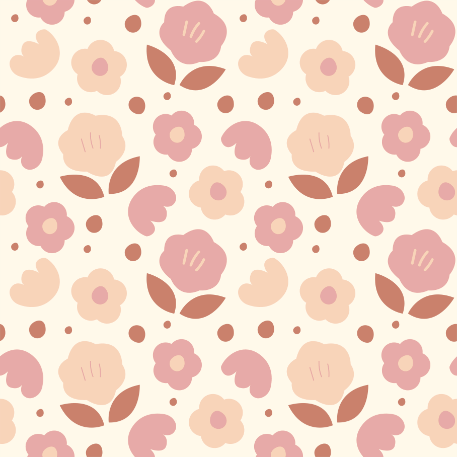 Sonny Retro Floral Wallpaper