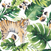 Tiger in the Jungle Wallpaper