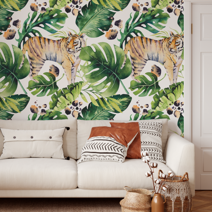 Tiger in the Jungle Wallpaper