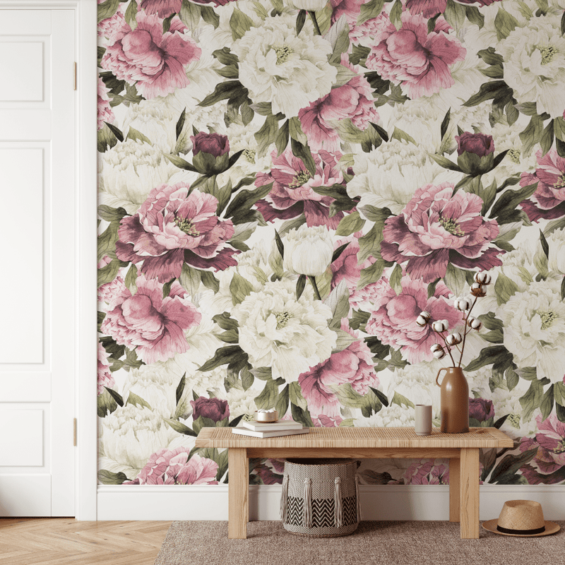 Victoria Vintage Floral Wallpaper