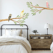 Australian Gum Tree Branch & Bird Wall Decals