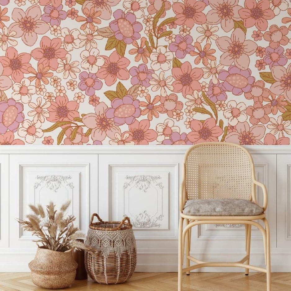 Harper Vintage Blossom Floral Wallpaper