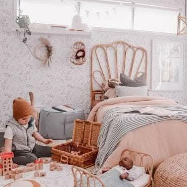 Hudson Seafoam Modern Farmhouse Wallpaper