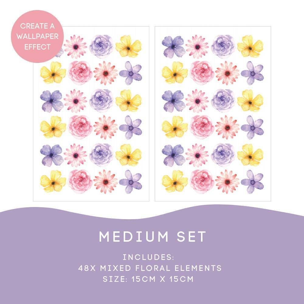 Mini Spring Flower Wall Decals