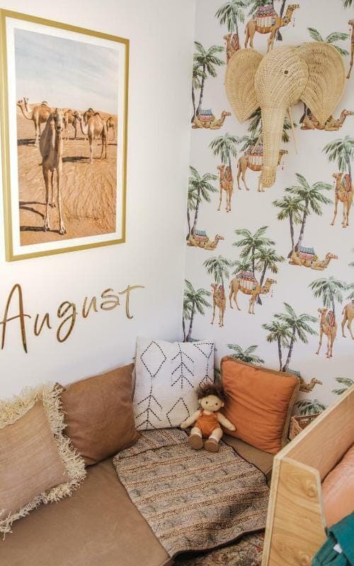 Moroccan Nights Dessert Palms Wallpaper