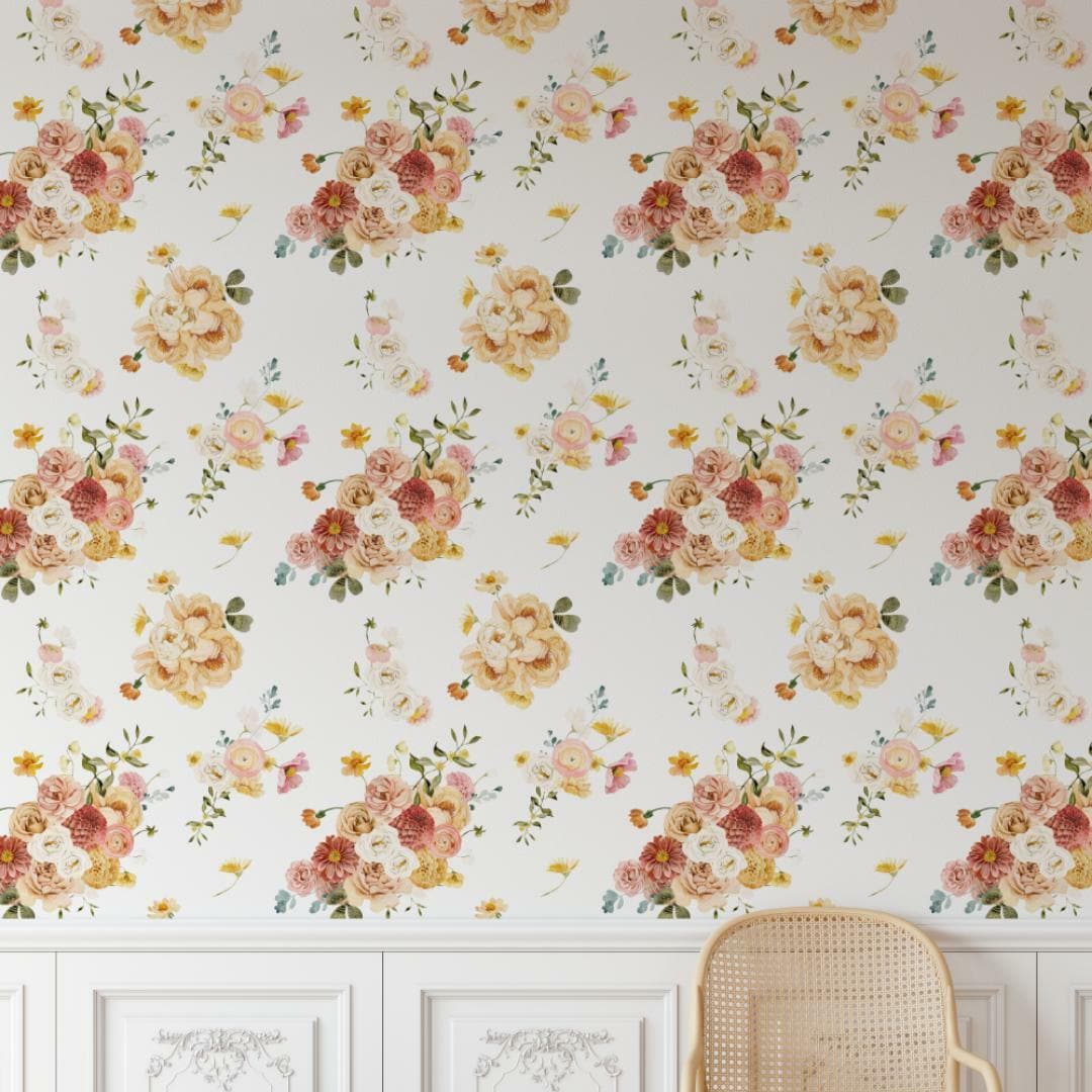 Renata Floral Vintage Wallpaper