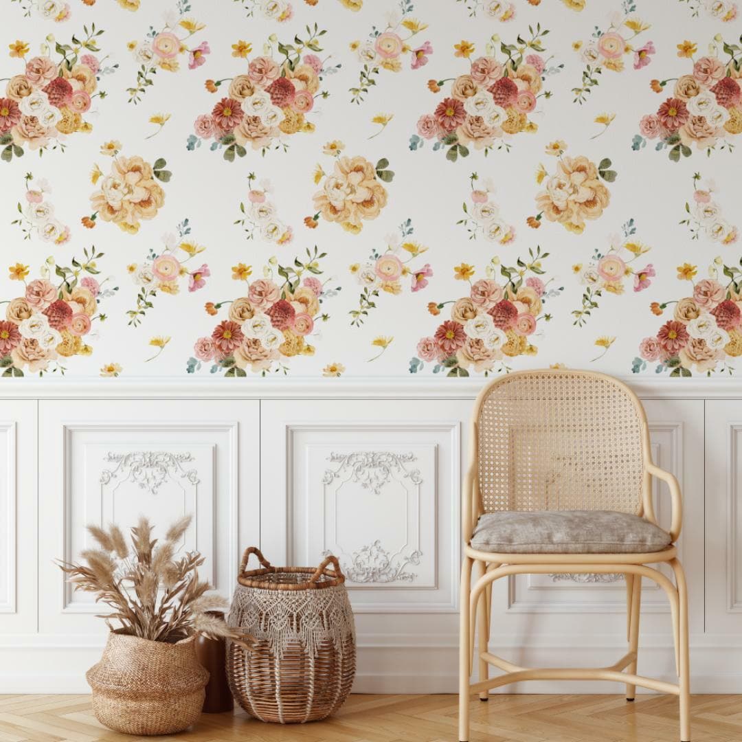 Renata Floral Vintage Wallpaper