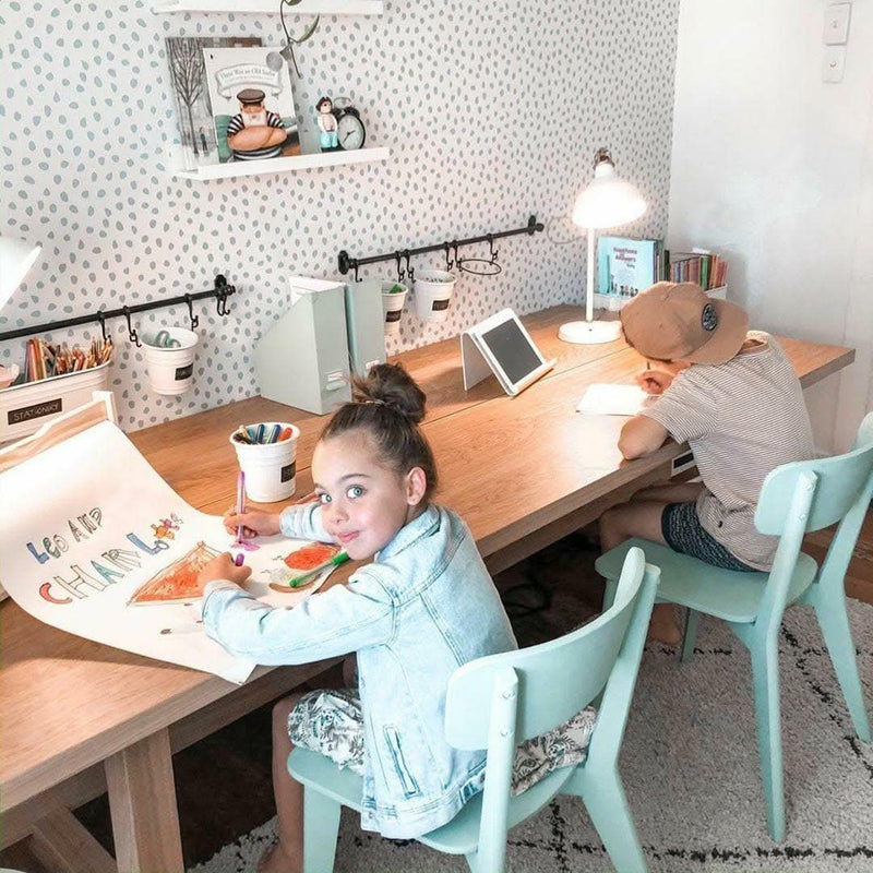 Seafoam Spots Minimalist Nursery Wallpaper