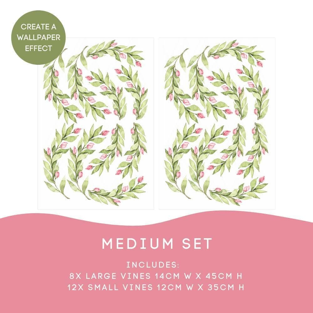 Trailing Vine Leaf Decals