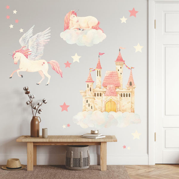 Unicorn & Castle Wall Decals