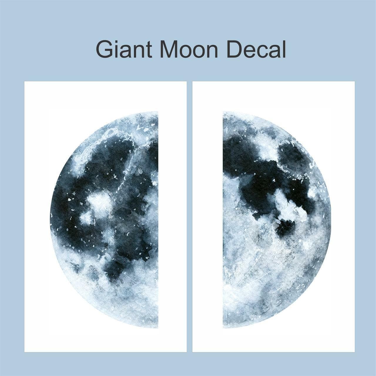 Watercolour Moon Wall Decals